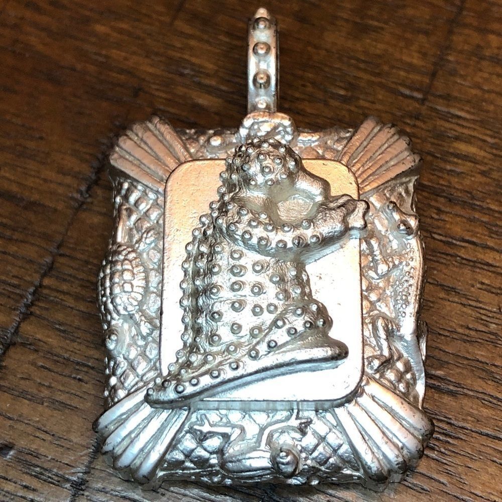REBECCA COLLINS ‎ Pendant Platypus Turtle Frog Salamander Silver Tone